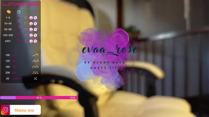 Evaa_rose Cam Show Recorded 2023-07-23 Chaturbate