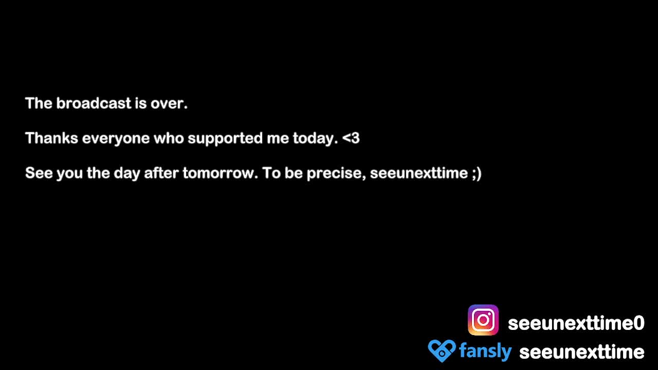 Seeunexttime Cam Show Recorded 2025-04-04